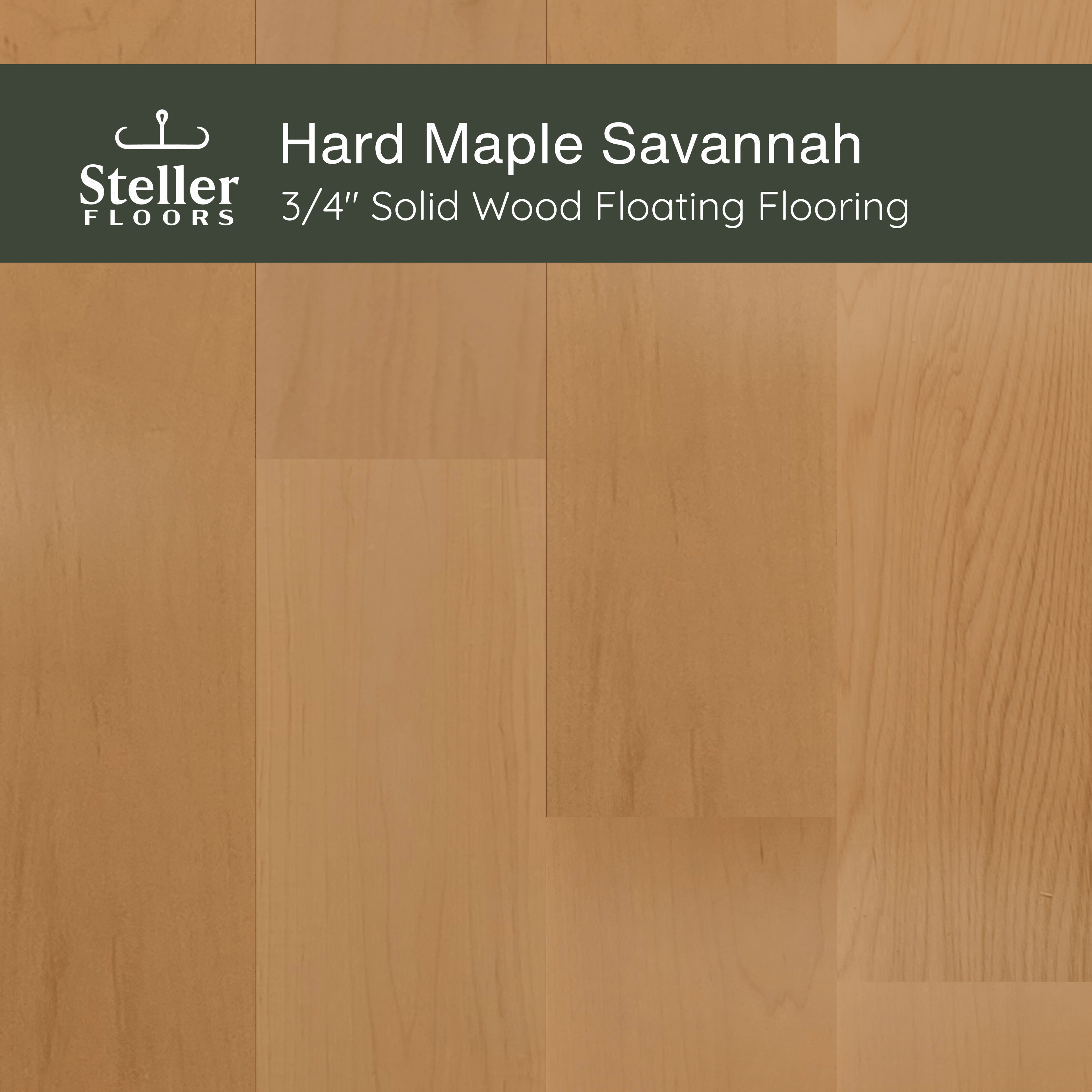 Hard Maple Savannah by Steller Floors - Sample 3-Pack - Includes Clip System