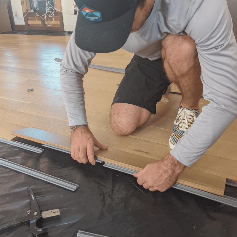 Steller Floors are easy to install as shown in this renovation 