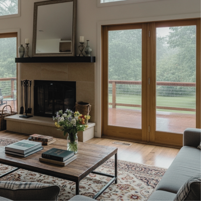 Comfortable rental home with a hardwood floor that features instant repairs for lower downtime