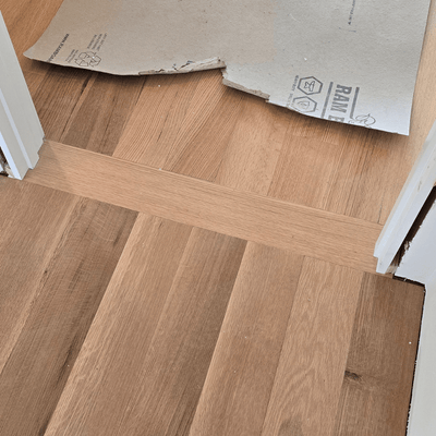 Steller Floating Solid Wood Floors in New Build Residential - American Oak Bristol Quartz - Change in Direction Decorative Craftsmanship in Flooring