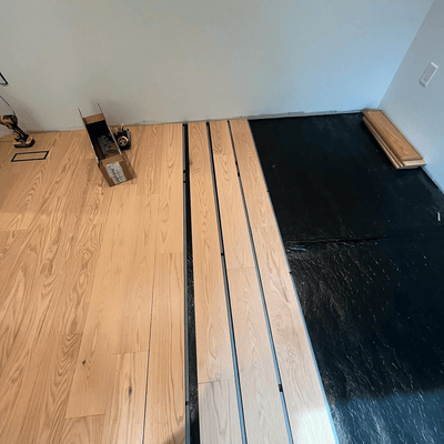 Steller Floating Solid Wood Floors in New Build Residential - American Oak Bristol