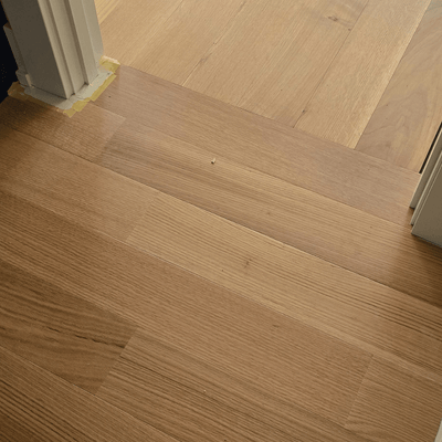 Steller Floating Solid Wood Floors in New Build Residential - American Oak Bristol Quartz - Change in Direction