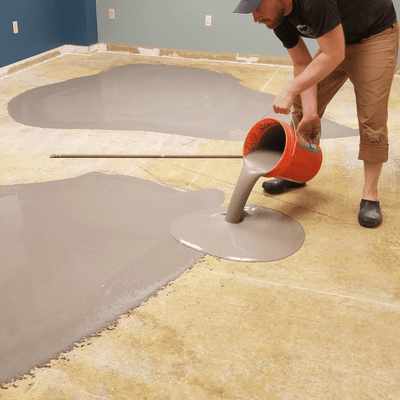 Steller Floors Commercial Office - Conference Room - Custom Maple - Easy One Day Install - Concrete Subfloor Leveling 