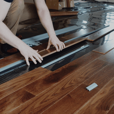  Durham Hickory by Steller over Subfloor Heat - Residential Remodel - Easy Install without Nails or Glue 2