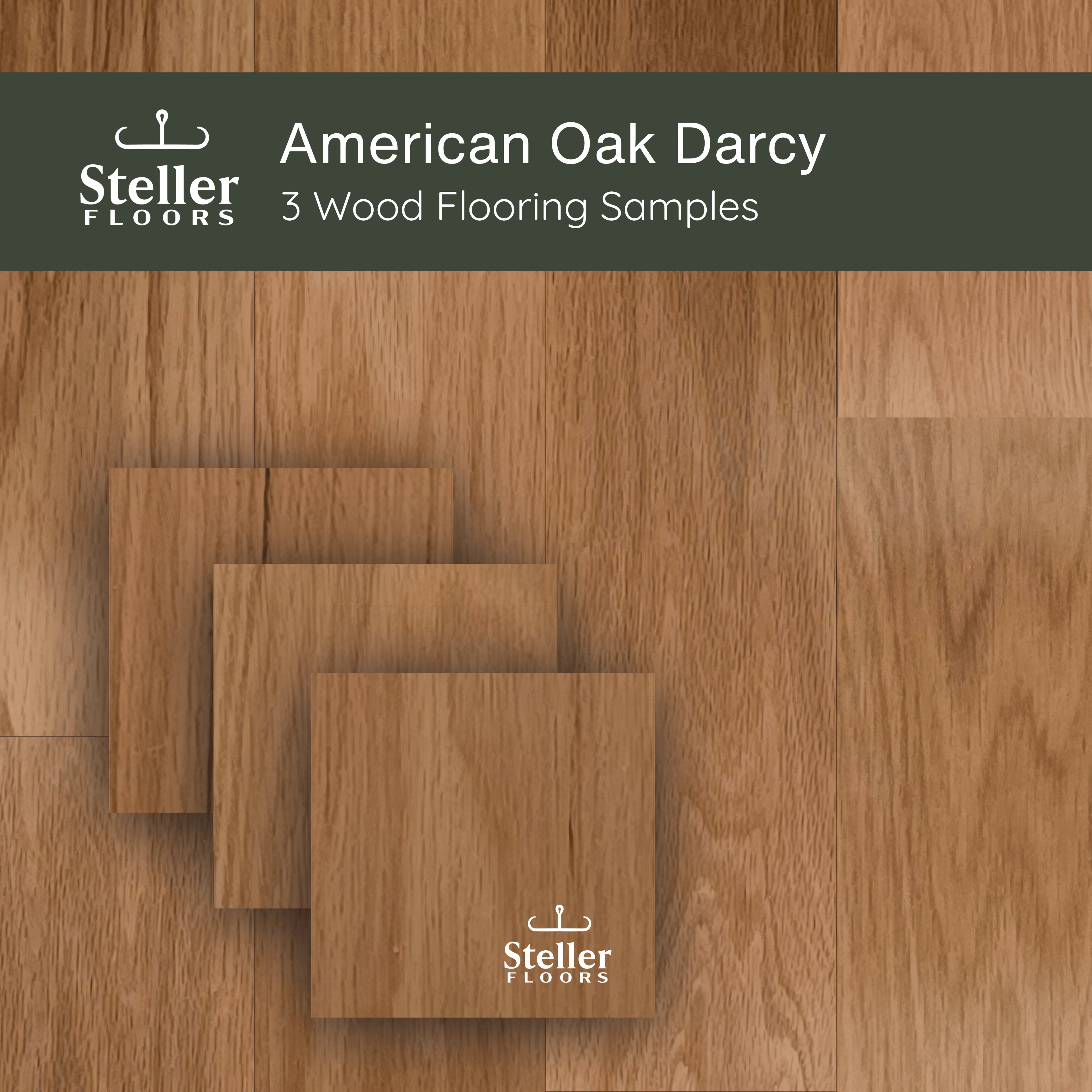 American Oak Darcy by Steller Floors - Sample 3-Pack - Includes Clips & Free Shipping