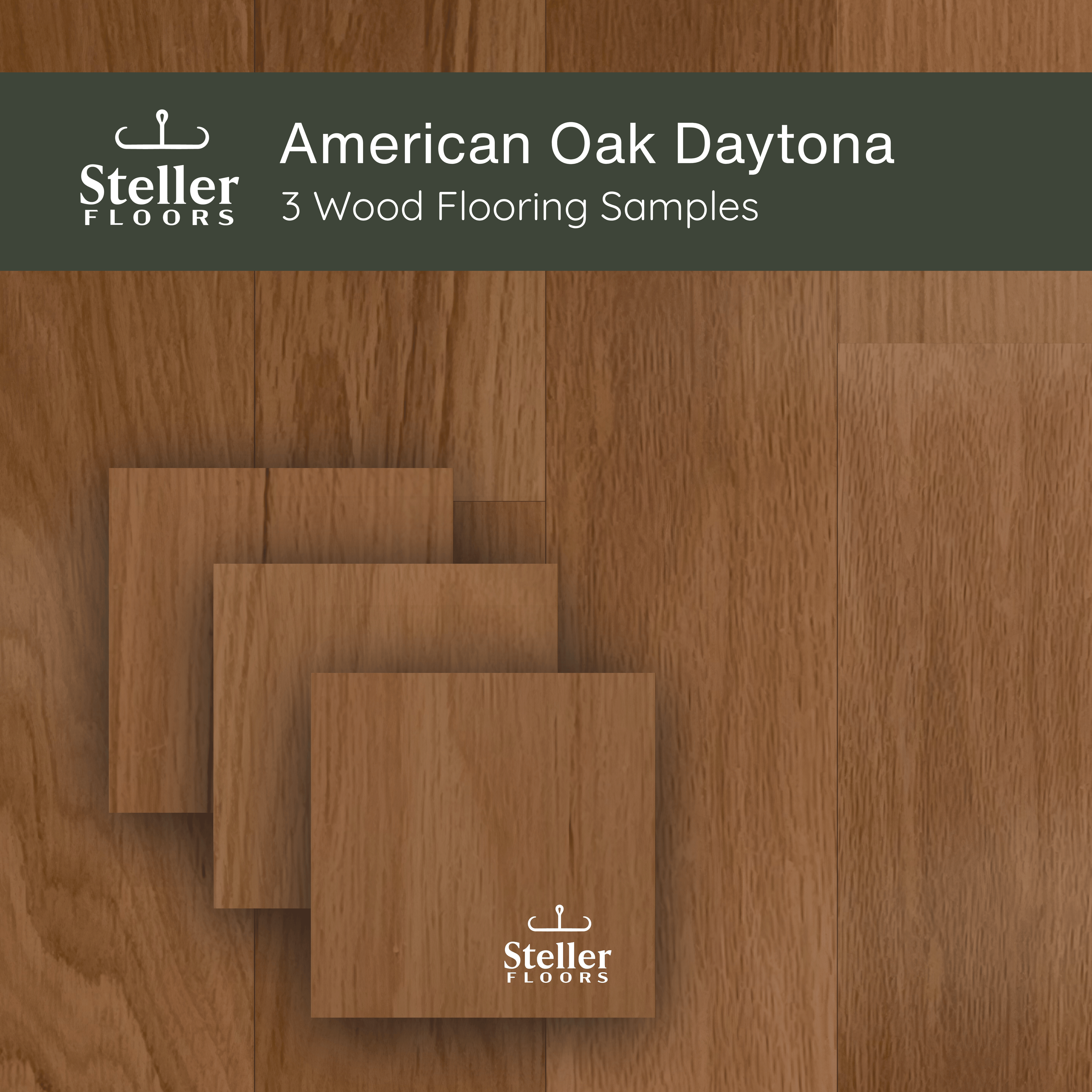 American Oak Daytona by Steller Floors - Sample 3-Pack - Includes Clips & Free Shipping