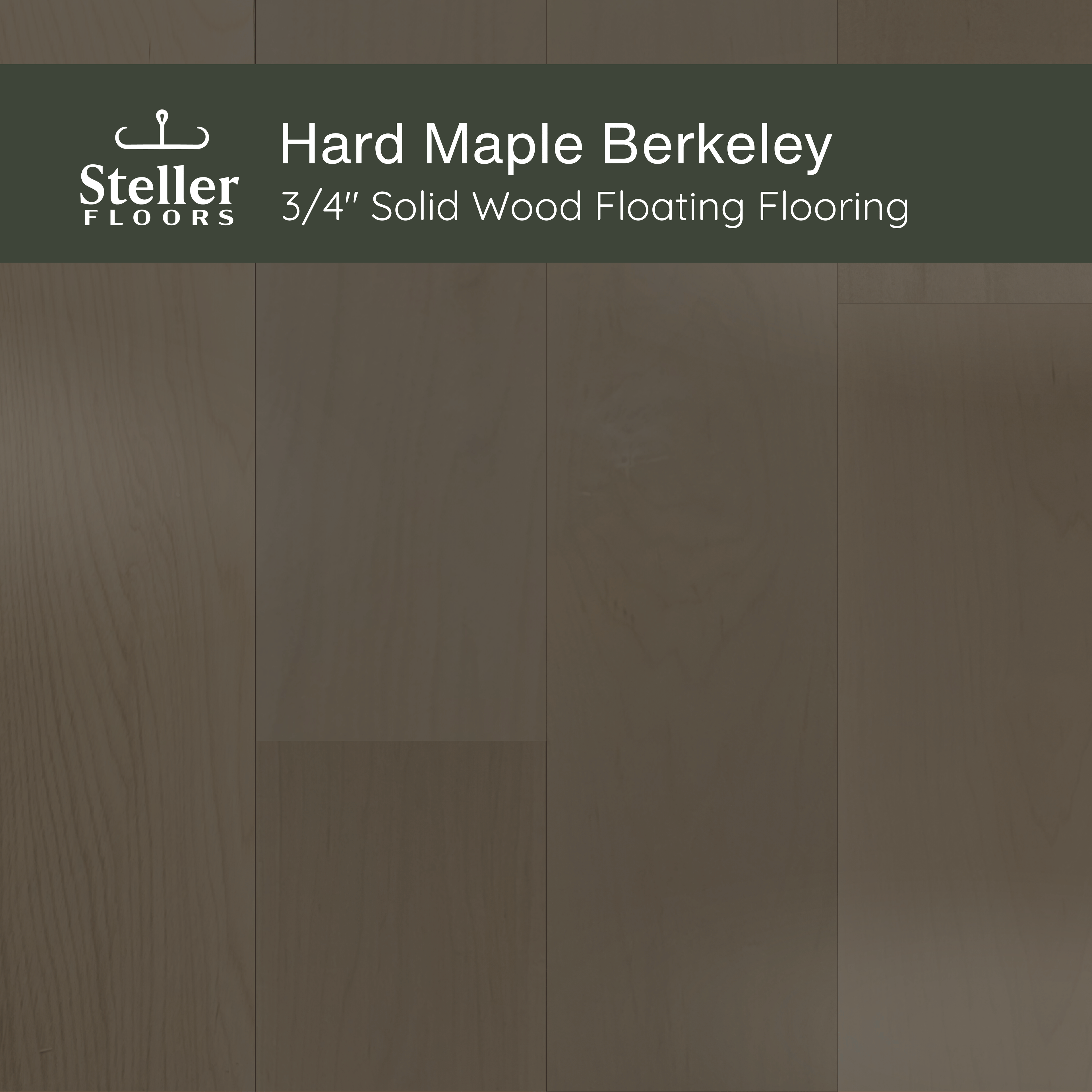 Hard Maple Berkeley by Steller Floors - 3/4" Solid Wood Floating System & Free Shipping