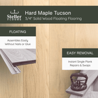 Half Court, REAL Steller Solid Maple Wood Indoor Basketball Court (30'x 30')