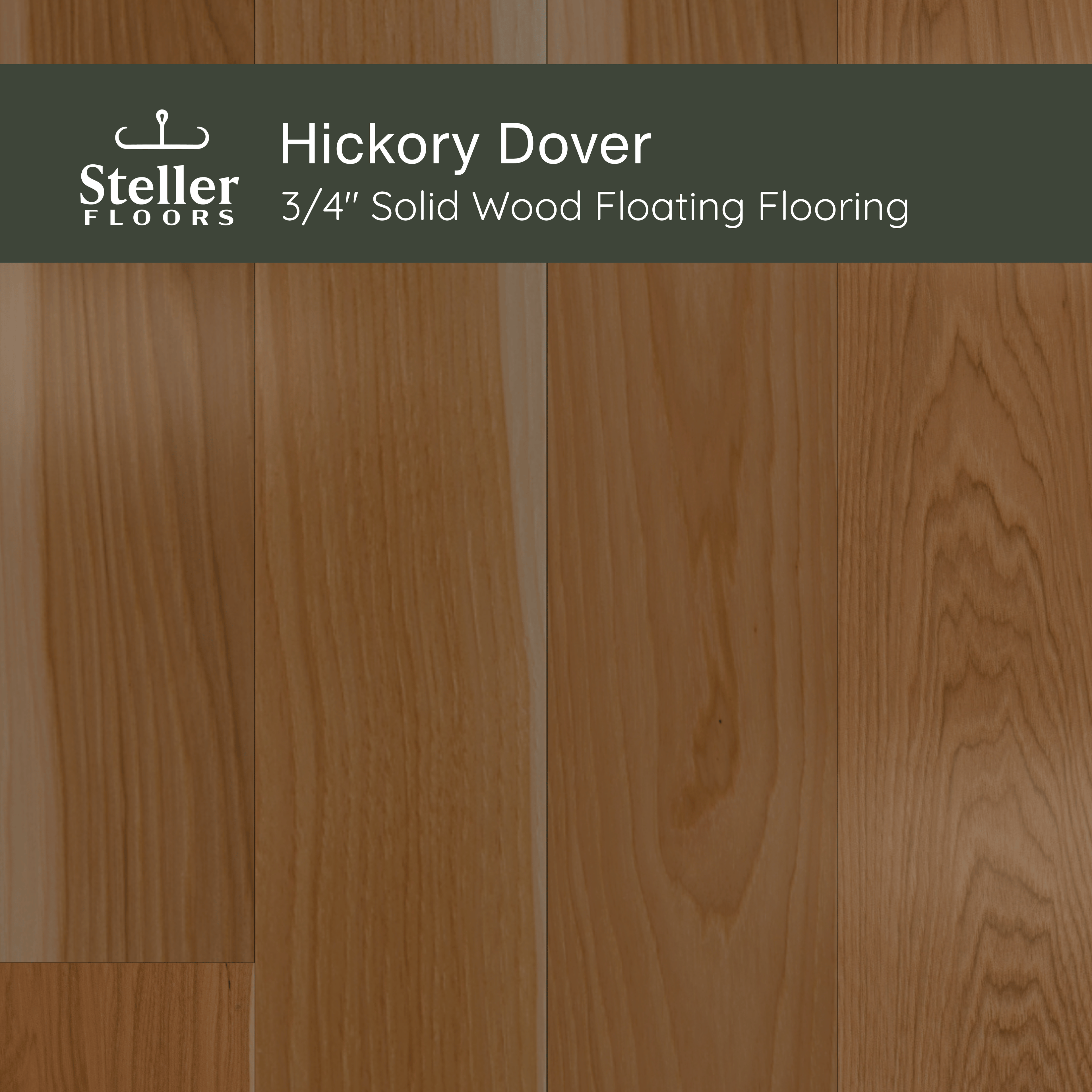 Hickory Dover by Steller Floors - Sample 3-Pack - Includes Clips & Free Shipping