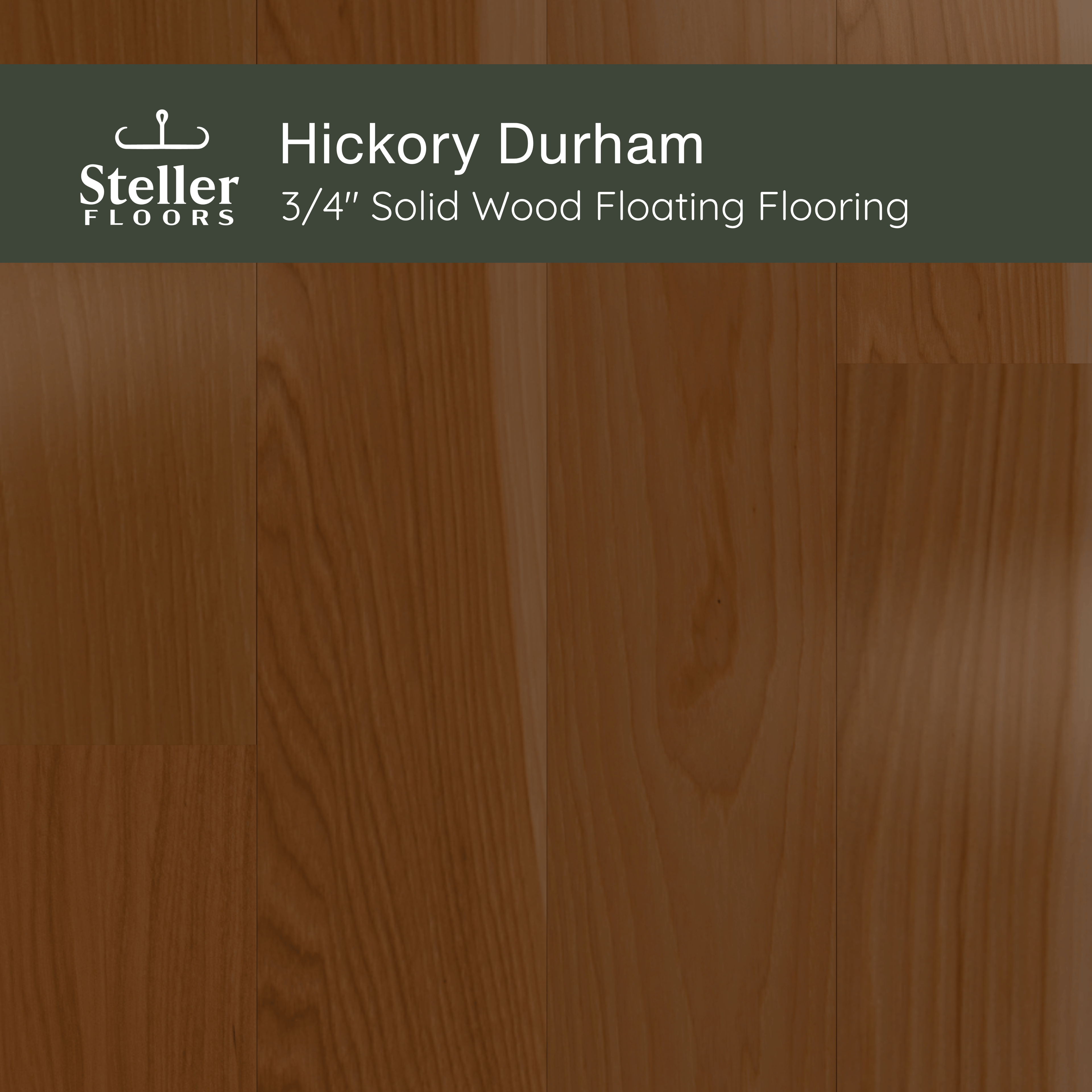Hickory Durham by Steller Floors - Sample 3-Pack - Includes Clips & Free Shipping