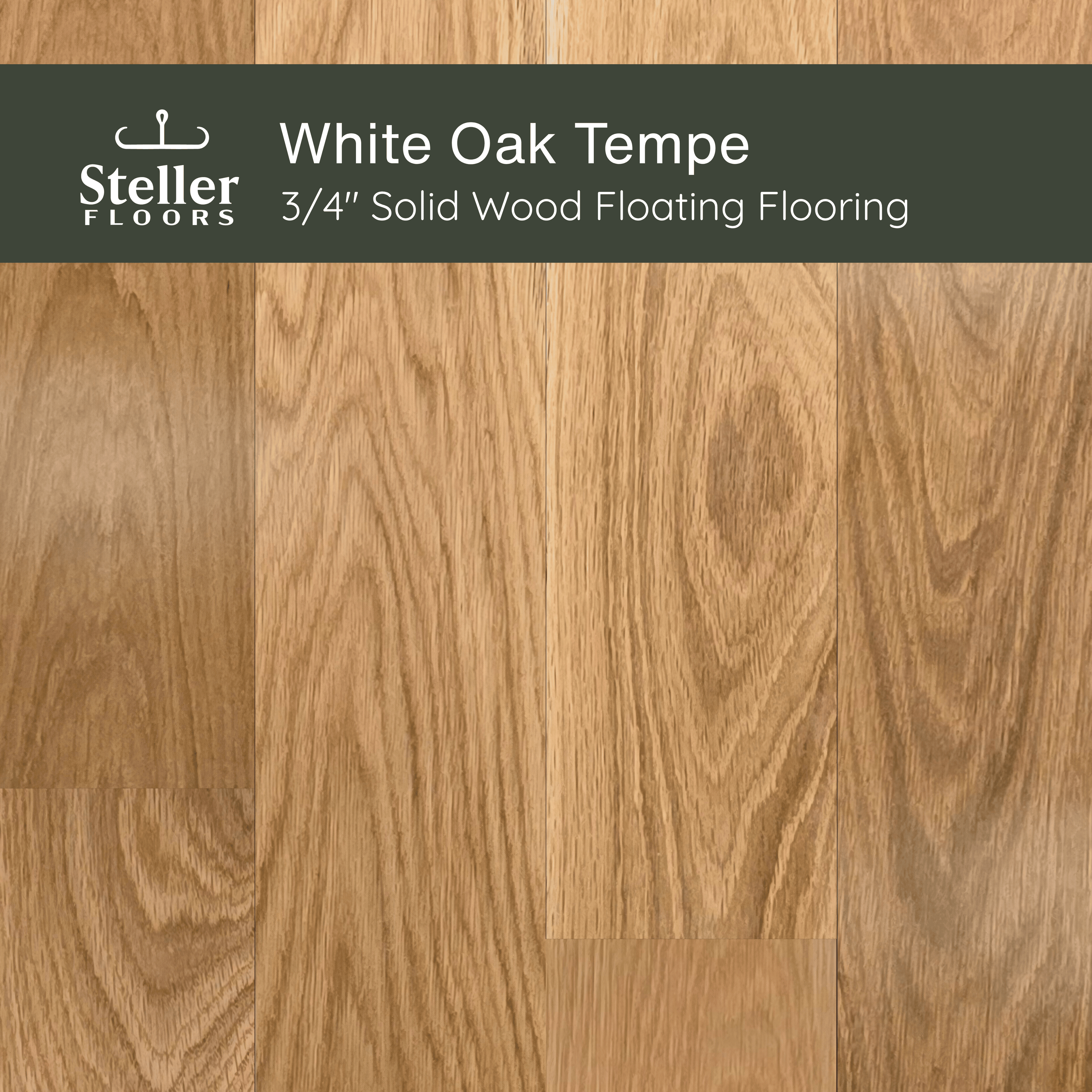 White Oak Tempe by Steller Floors - Sample 3-Pack - Includes Clips & Free Shipping