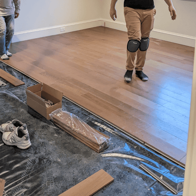 Steller Luxury Retail Linear Lay Dallas Quartered Oak - Dressing Room Concrete Subfloor 2