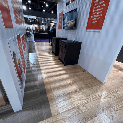 Steller Resuseable Expo Flooring Color Blocked - 4000 sqft KBIS Las Vegas 4