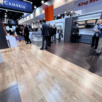 Steller Resuseable Expo Flooring Color Blocked - 4000 sqft KBIS Las Vegas 2