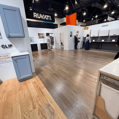 Steller Resuseable Expo Flooring Color Blocked - 4000 sqft KBIS Las Vegas 3