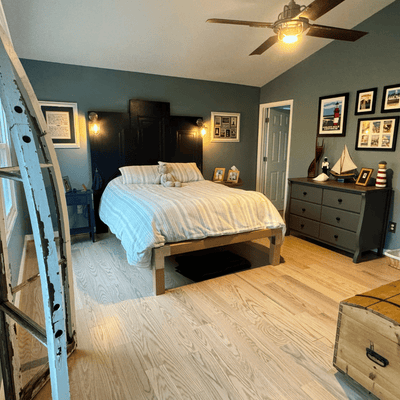 Steller Floating Solid Wood Floors in DIY Renovations - Linear Lay American Oak Newcastle - Project in Phases