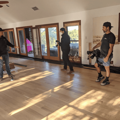 Professional Remodel - White Oak Quincy with Custom Flat Finish - Solid Wood that Floats - Meeting with Matt Risigner and Build Show